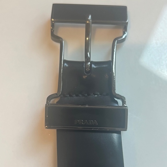 Prada Black Leather Belt main image 4